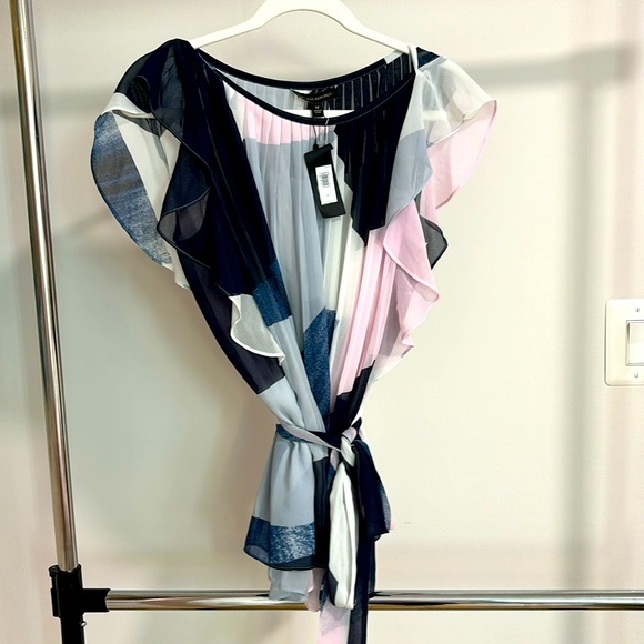 Banana Republic Chifon Waist Tie Blouse - Picture 6 of 12